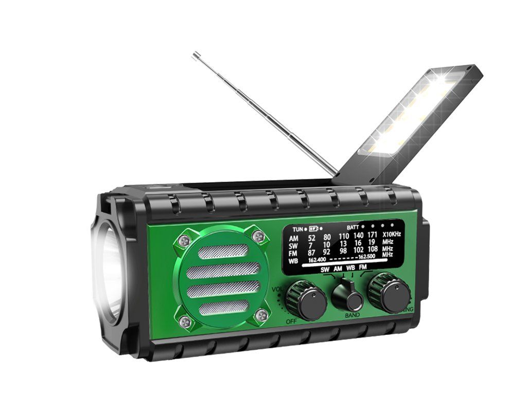Nouzové rádio Green Power XSY350 s LED osvětlením a SOS signalizací pro krizové situace