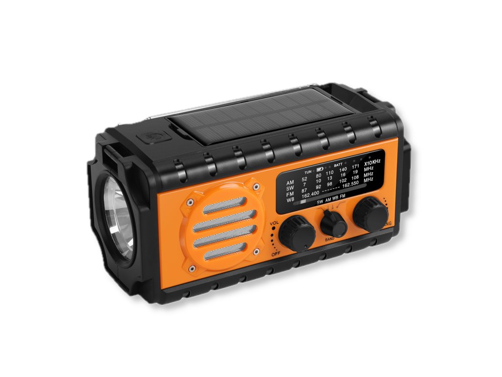 Nouzové rádio s powerbankou 20 000 mAh