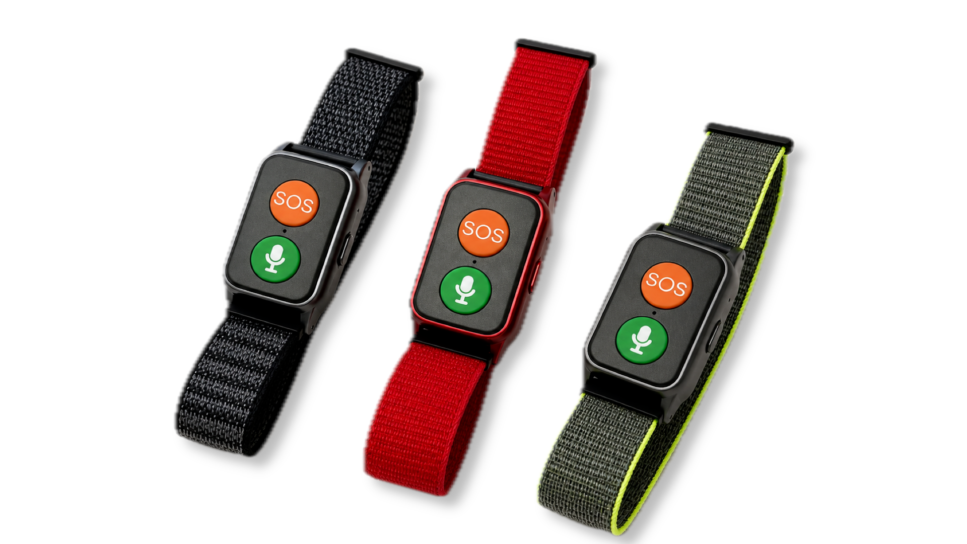 Náhradní nylonový řemínek na suchý zip 20 mm pro GPS SOS náramek Pflegeruf